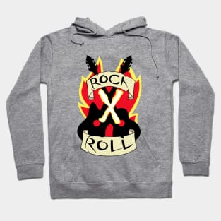 Rock X Roll Crop Top Hoodie